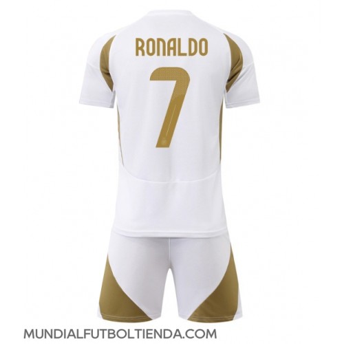 Camiseta Al-Nassr Cristiano Ronaldo #7 Tercera Equipación Replica 2024-25 para niños mangas cortas (+ Pantalones cortos)